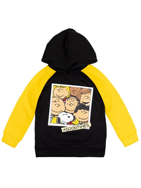 Woodstock Charlie Brown Snoopy Little Boys Fleece Hoodie Little Kid to Big