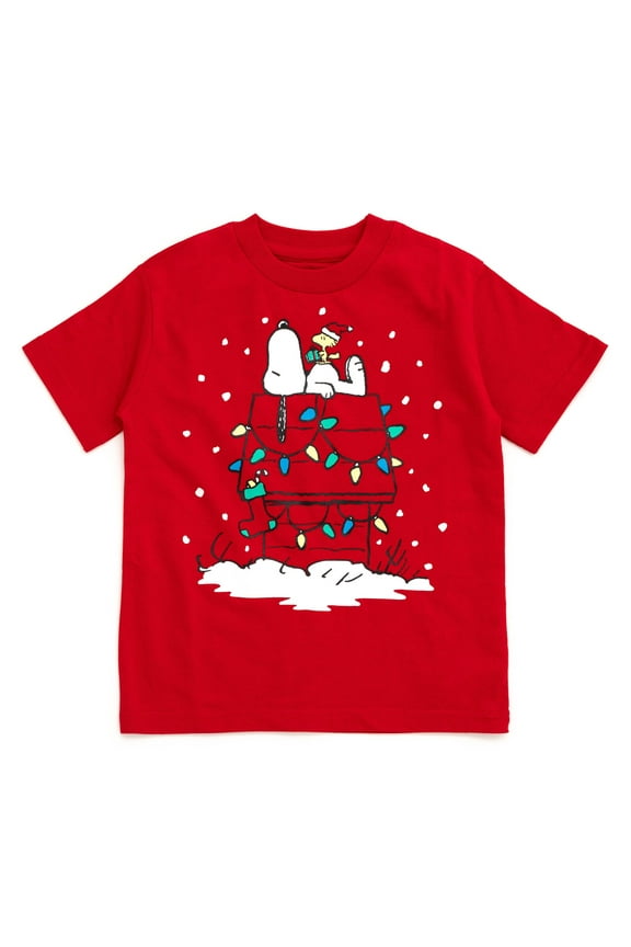Woodstock Snoopy Christmas T-Shirt Toddler to Big Kid