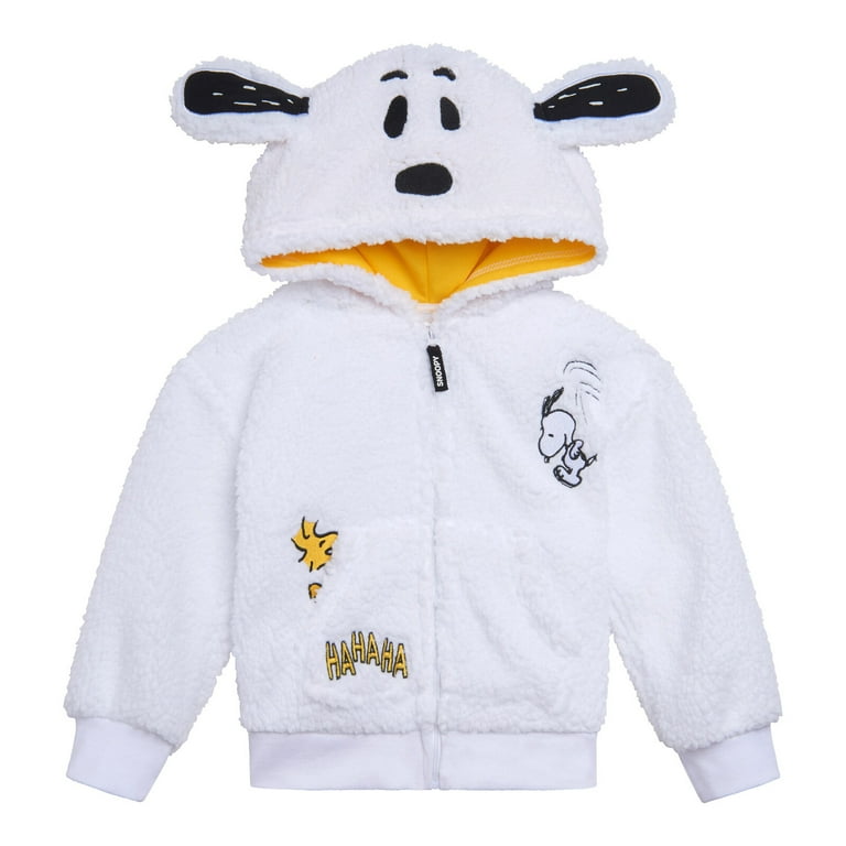 PEANUTS Woodstock Snoopy Cozy Sherpa Cosplay Hoodie Newborn to Big