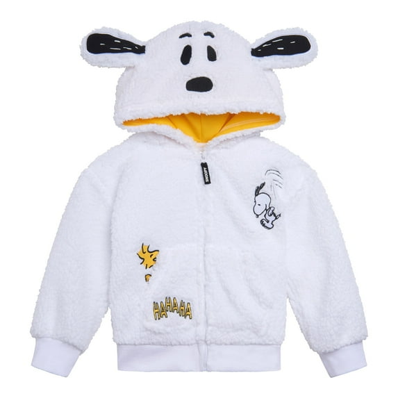 PEANUTS Woodstock Snoopy Cozy Sherpa Cosplay Hoodie Newborn to Big Kid
