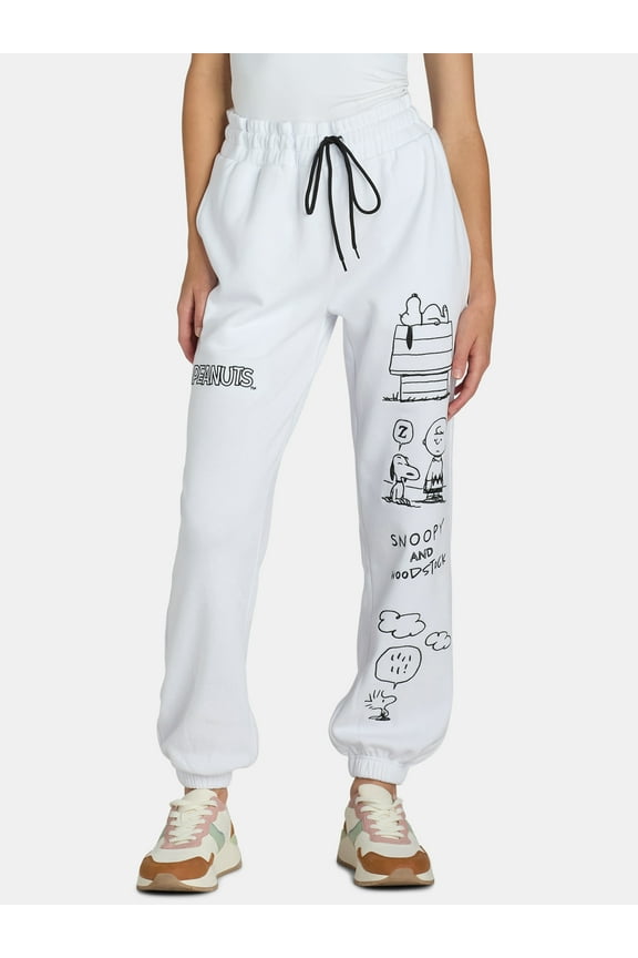 Peanuts Women's Graphic Doodle Joggers