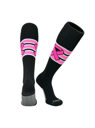  1 Pair Pink Ribbon Socks Womens Breast Cancer Awareness Support  Girls Size 9-11 : Clothing, Shoes & Jewelry