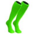 thumbnail image 1 of PEAR SOX Euro Solid Knee High Soccer Socks with Arch and Ankle Support (Neon Green, S), 1 of 1