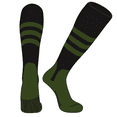 thumbnail image 1 of PEAR SOX OTC Baseball Softball Stirrup Socks (A, 5in) Black, Military Green (M), 1 of 3