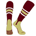 thumbnail image 1 of PEAR SOX OTC Baseball Softball Stirrup Socks (B, 5in) Cardinal, White, Vegas Gold, VG (M), 1 of 3