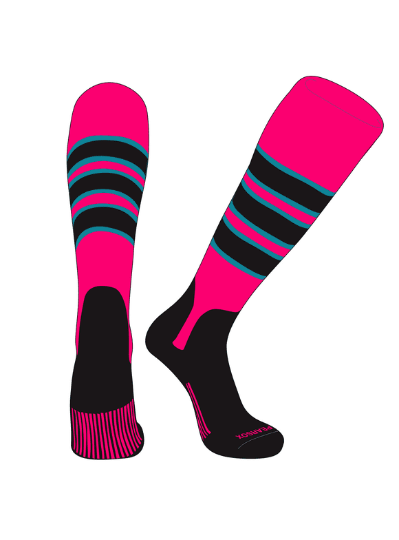Hot Pink Baseball Socks
