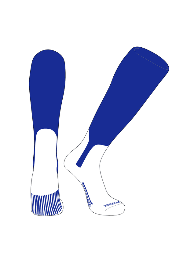 OTC Baseball Softball Stirrup Socks (S, 7in) Royal, White (M)