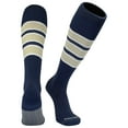thumbnail image 1 of PEAR SOX Striped OTC Baseball, Softball, Football Socks - Navy, White, Vegas Gold (C), 1 of 4