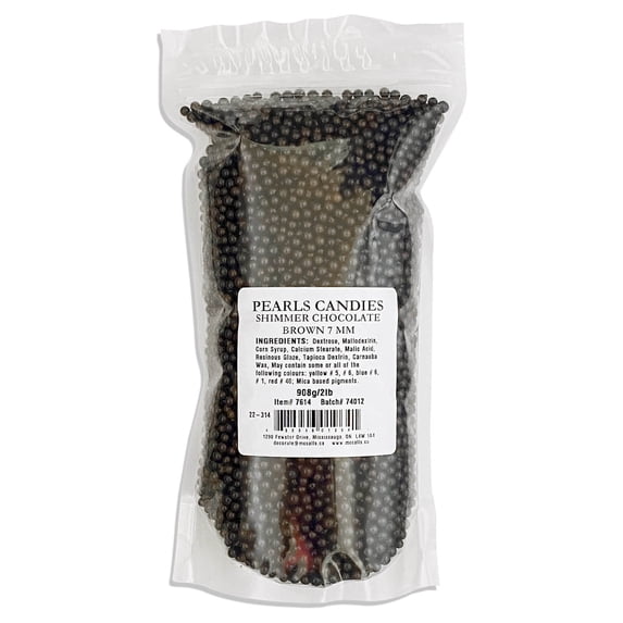 PEARL CANDIES 7 mm SHIMMER CHOCOLATE BROWN 2lb