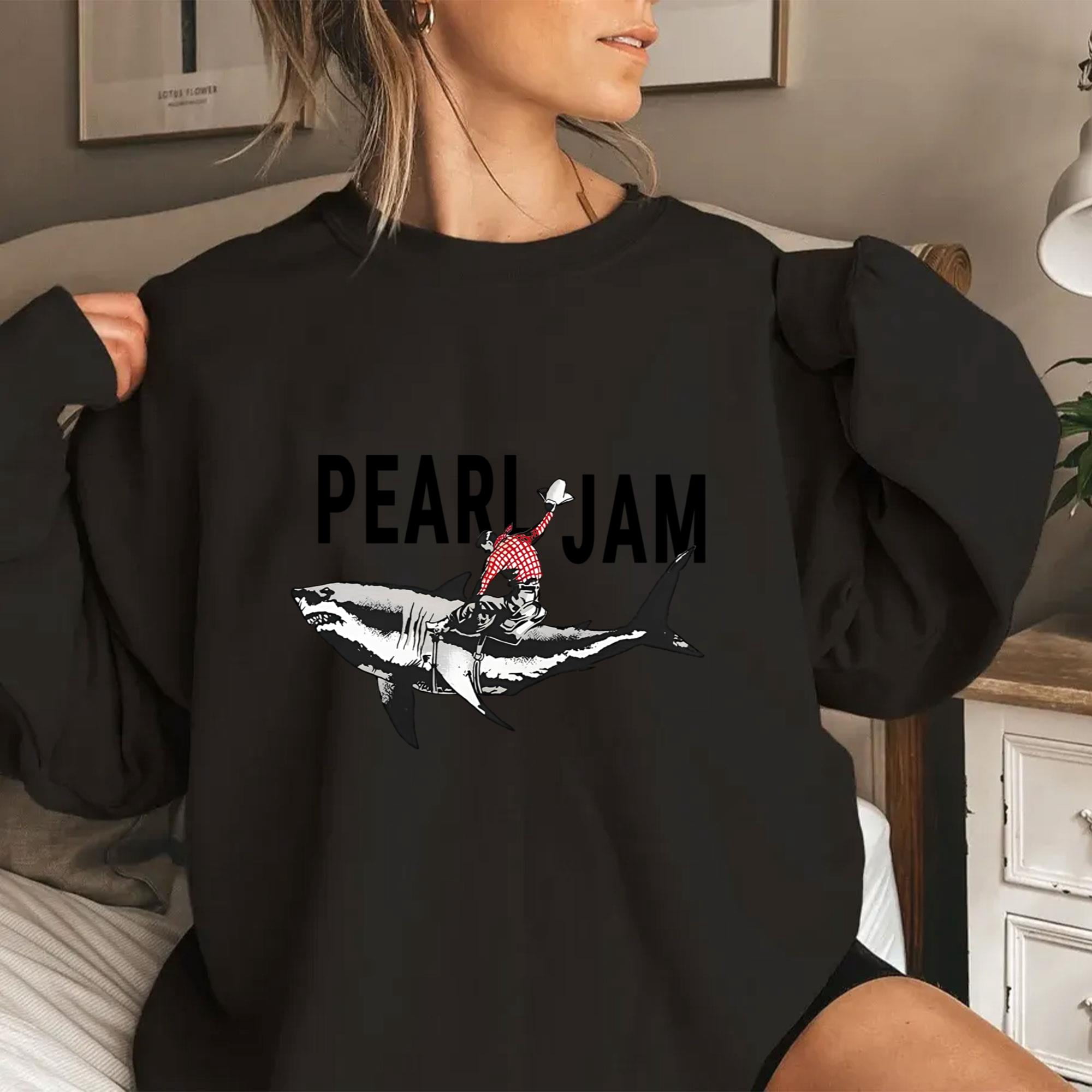 PEARL JAM TShirt Shark Cowboy Brand New Official