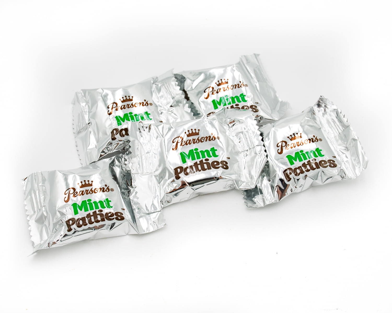 PEARSON'S MINT PATTIES Candy 2 lb Bulk Bag, Decadent Dark Chocolate, Real Peppermint, Gluten