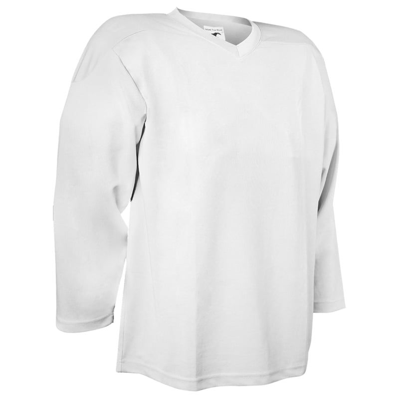 PEARSOX 100 Denier Blank Polyester Hockey Jersey - White (Youth