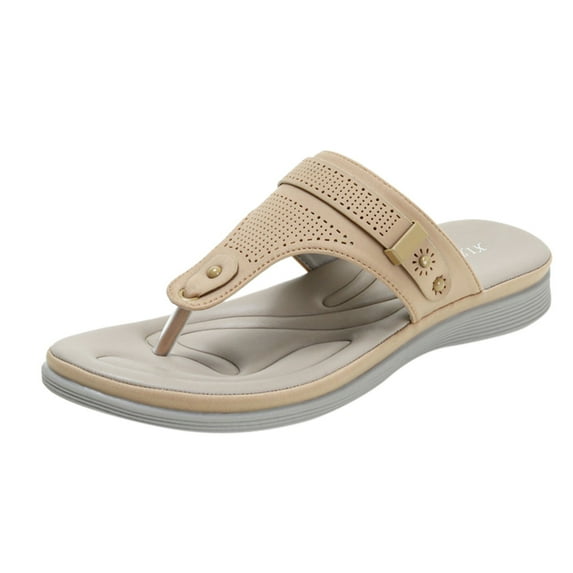 PEASKJP Arch Support Sandals Women's Flip Flops with Arch Support for Women Wedge Sandals
