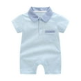 thumbnail image 1 of PEASKJP Baby Bodysuits Boy Baby Bodysuits to Baby and Toddler T-Shirt One-piece,Sky Blue 3-6 Months, 1 of 8