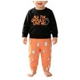 thumbnail image 1 of PEASKJP Baby Boy Clothes Newborn Infant Boy Outfits Romper Pants 2Pcs Clothing Set for 0 3 6 9 12 18 Month Boys Boys' Costumes (Black,3-6 Months), 1 of 9