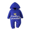 thumbnail image 1 of PEASKJP Baby Boy Vintage Clothes Baby Rayon of Bamboo Romper Sleeper 2 Way Zipper Long Sleeve Jumpsuit Zipper Footless One-piece Blue,12-18 Month s, 1 of 5