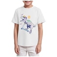 thumbnail image 1 of PEASKJP Baby Boys Shirt Boys and Girls Shirts Printed Short Sleeve Graphic T Shirts,Size 3-4 Years, 1 of 4