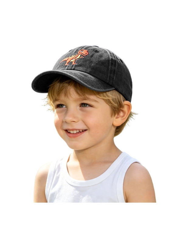 Baby Caps Toddler Baseball Hat Baby Boys Cap Girls Adjustable Dinosaur Baseball Hats Kids Boy Caps Toddler Sun Hats,Size 6-12 Years