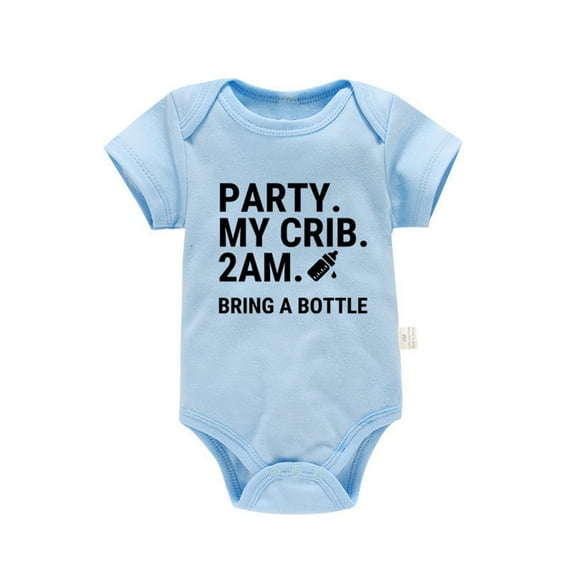 PEASKJP Baby Girl Outfits Newborn Outfit Baby Coming Home Bodysuit Girl Rompers Gift Clothes (Blue,6-9 Months)