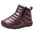 thumbnail image 1 of PEASKJP Baby Girls Booties Boots for Baby Toddler Boys Girls with Removable Squeaker for Boys and Girls (Purple,13.5), 1 of 5