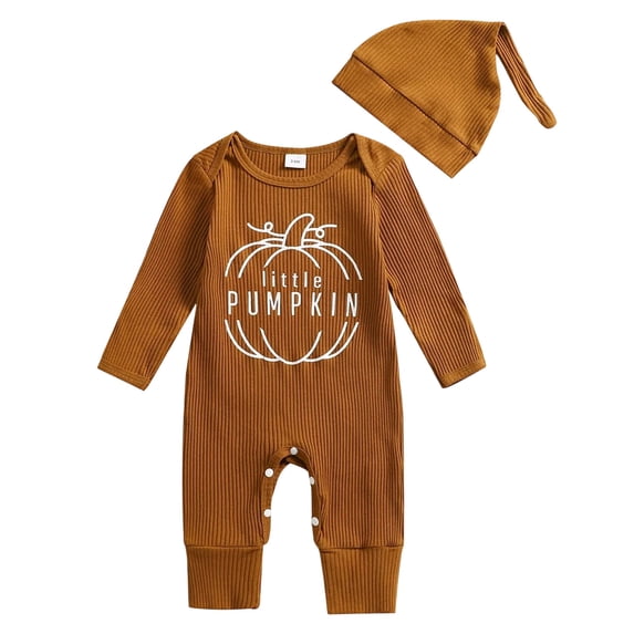 PEASKJP Baby Jumpsuit Baby Boys or Girls Pajamas Cotton Long Sleeve Zipper Romper Jumpsuits Sleep and Play 3-24 Months Brown,0-3 Months