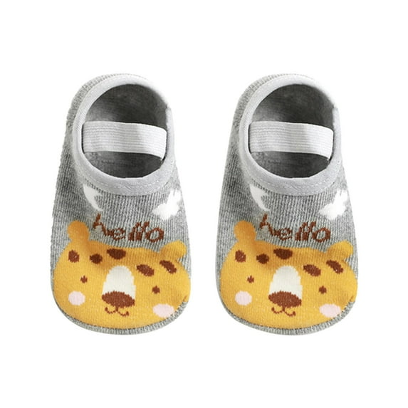PEASKJP Baby Socks Baby Socks Toddler Socks Non Slip Grip Ankle Socks with Non Skid Soles for Baby Socks,Grey 2-3 Years