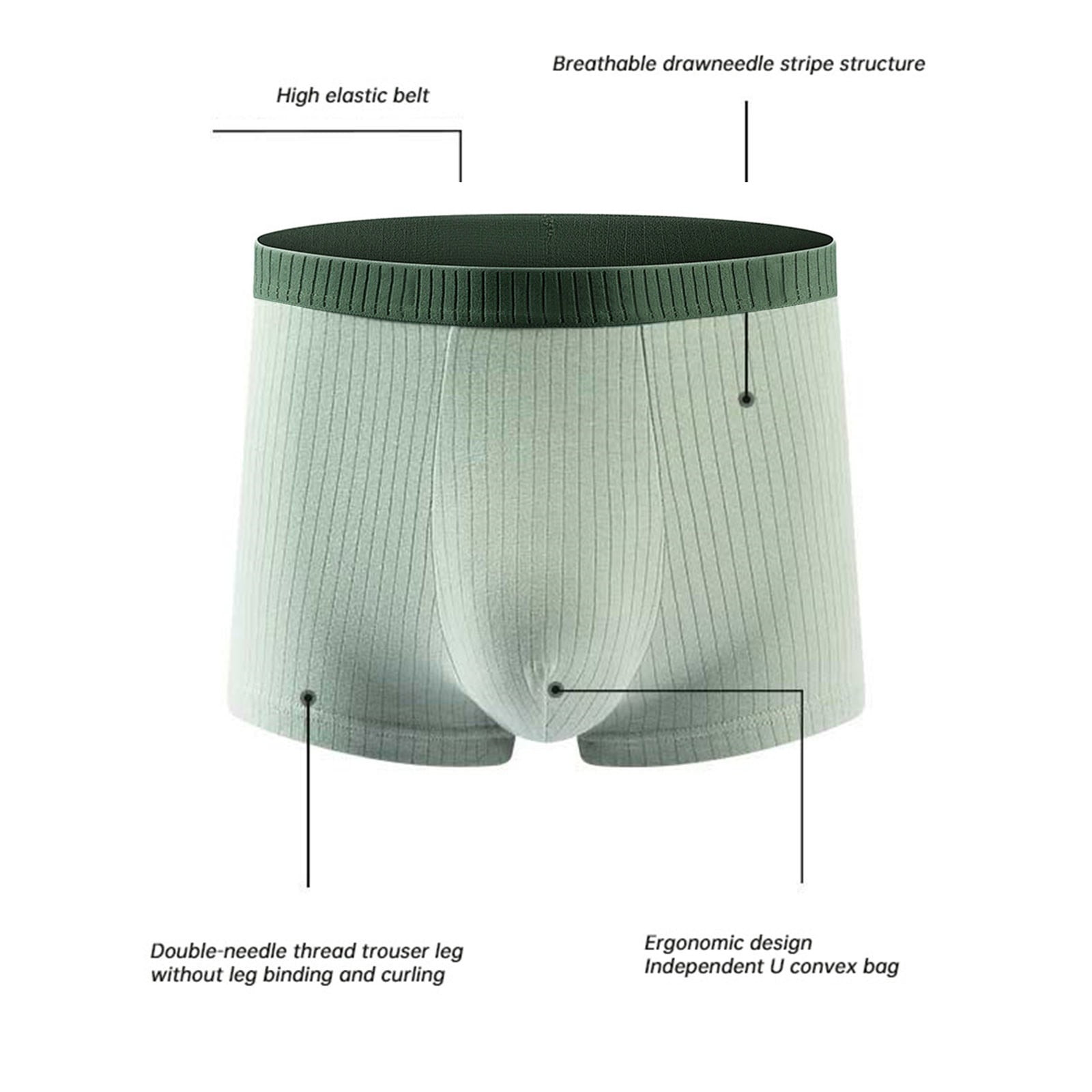 PEASKJP Big and Tall Underpants Men's Underwear Boxer Briefs Soft