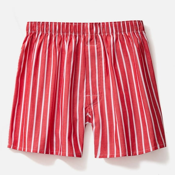 PEASKJP Big and Tall Underpants Men's Underwear Ultra Soft Comfy Breathable Bamboo Rayon Trunks (Red,XL)