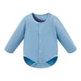 thumbnail image 1 of PEASKJP Boy Infant Clothes Baby Pajamas Infant Sleepers Newborn Girl Boy Clothes Rompers Jumpsuit Outfit Light Blue,18-24 Months, 1 of 6