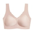 thumbnail image 1 of PEASKJP Bralettes for Women Full Figure Wireless Lightly Lined BrasT-Shirt Bra Pink L, 1 of 5