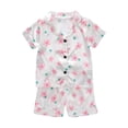 thumbnail image 1 of PEASKJP Casual Short Sets for Girl Girls T Shirt and Dolphin Active Shorts Outfit Set Toddler to Big Kid,Size 3-4 Years, 1 of 4