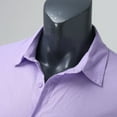 thumbnail image 1 of PEASKJP Dress Shirt for Men Winter Mens Long Sleeve Shirt Button Down Winter Tops (Purple,L), 1 of 5