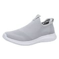 thumbnail image 1 of PEASKJP Fashion Sneakers Men Mesh Breathable Lightweight Non Slip Casual Outdoor Lace Up Hiking Gym Running Sneakers Gray 43, 1 of 5