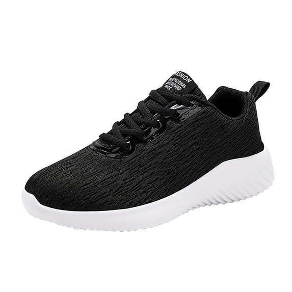 PEASKJP Fashion Sneakers for Men Outdoor Sports Shoes Breathable Non-Slip Lightweight Mesh Casual Shoes Trainers Sneakers White 40
