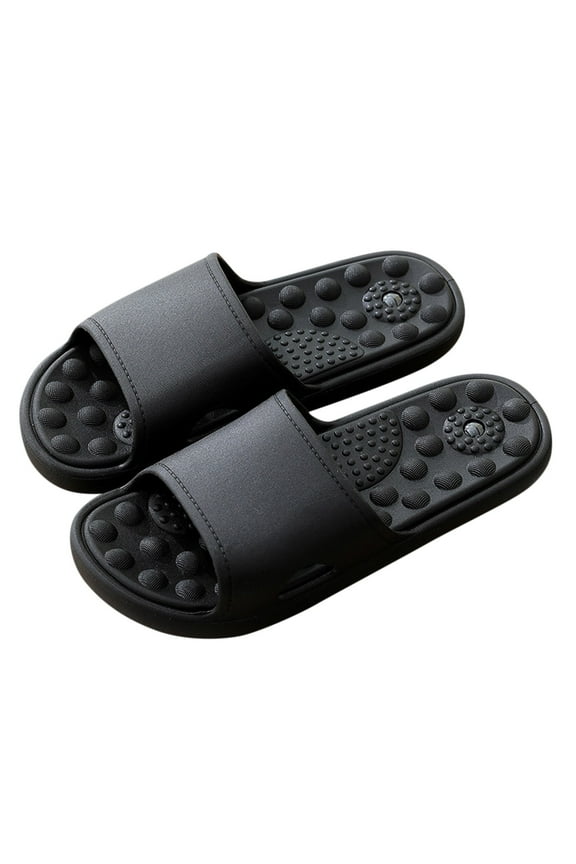 Flip Flops for Men Non-Slip Soft Platform Slides Shower Bathroom Indoor Outdoor Summer Open Toe Slippers Cushioned Thick Sole Sandals 11