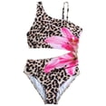 thumbnail image 1 of PEASKJP Girls Padded Swimsuits Girls One Pieces Swimsuit Kids Bathing Suit Rash Guards Swimwear,Size 8-9 Years, 1 of 8