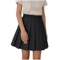 thumbnail image 1 of PEASKJP Girls Ruffle Skirt Tutu Skirt Girls Elastic Ballet Dance Skirts Tulle Tutu for Toddler Kid Children (Black,10-11 Years), 1 of 9