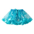 thumbnail image 1 of PEASKJP Girls Tulle Skirt Girls Princess Tutus Dance Tutus Dress Flower Fit Kids,Light Blue 9-11 Years, 1 of 7
