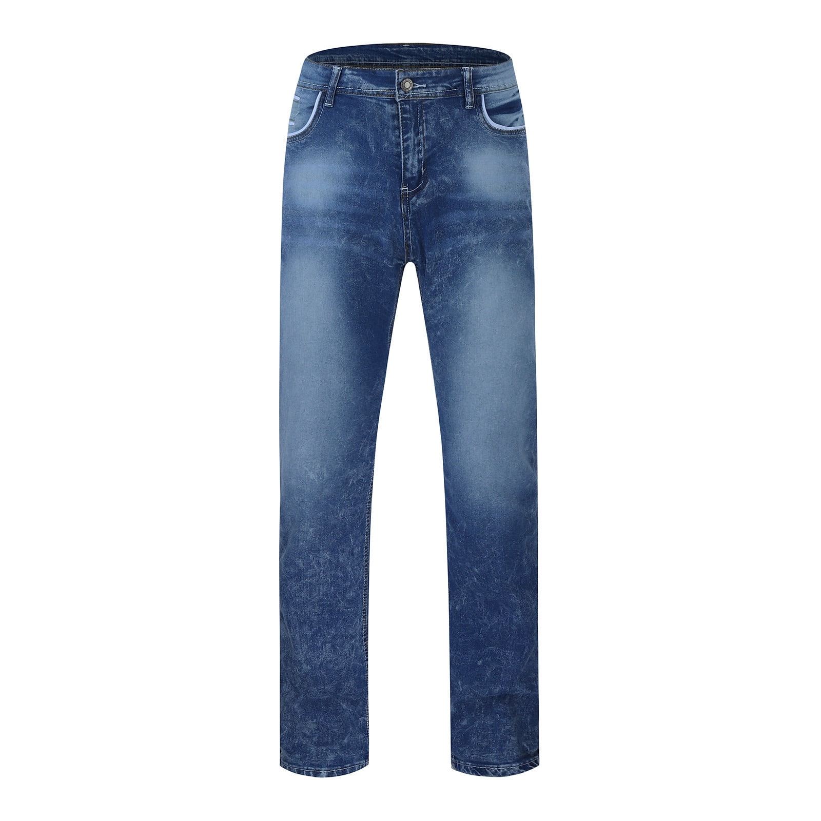 Men Navy Blue Relax Fit Carpenter Jeans