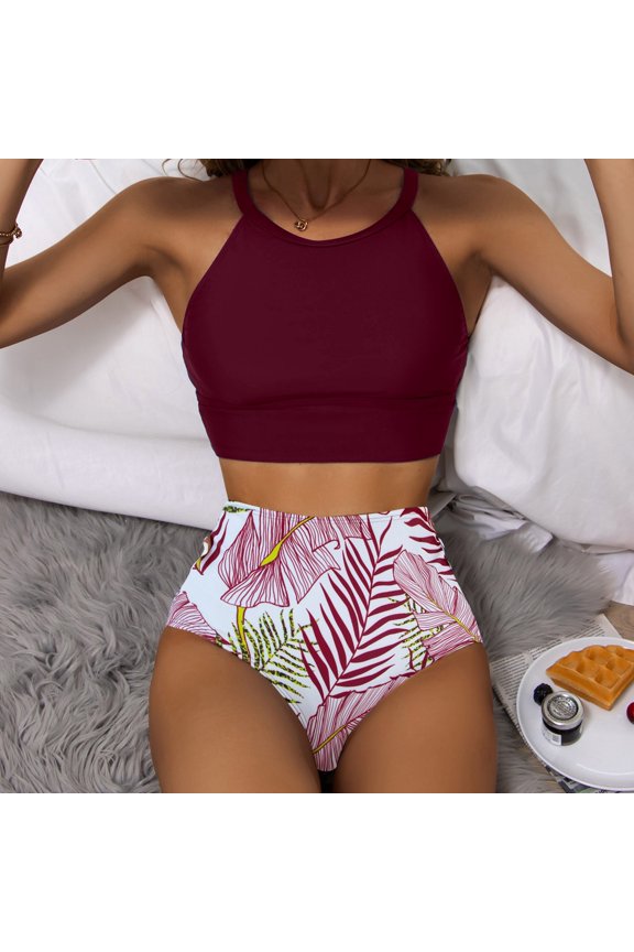 Jumpsuit Plus Size Bathing Suits Tummy Control Swim Dress Two Piece Swimsuits Swimsuits for Teen Girls S