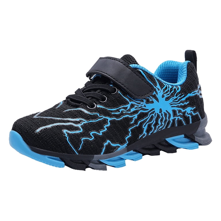 PEASKJP Kids Sneakers Boys Cool Print Running Tennis Shoes  display picture 1