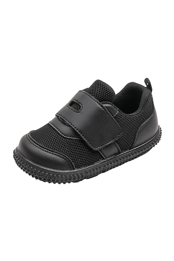Kids Wide Shoes Wide Toe Box Kids/Toddler Barefoot Shoes Zero Drop Sole Sneakers Footwear Little/Big Kids,Black 8