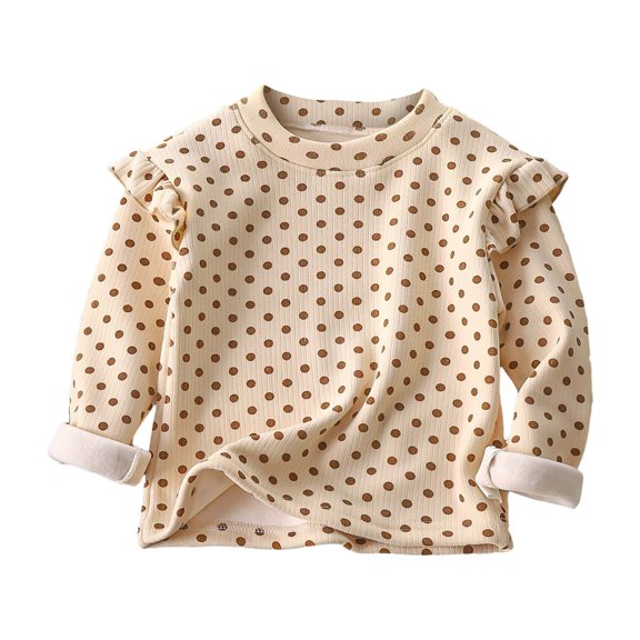 PEASKJP Little Girls Casual Long Sleeve Raglan Sleeve T Shirts Crewneck Tunic Tops Kids Teen Color Block Tee Blouses Autumn Clothes,Beige 4-5 Years