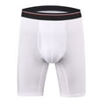 thumbnail image 1 of PEASKJP Men Underpants Men's Boxer Briefs, Anti-Chafing, Moisture-Wicking Underwear (White,L), 1 of 3