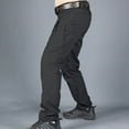 thumbnail image 1 of PEASKJP Men's Cargo Pants Big and Tall Men Cargo Pants Below Knee Length Multi Pocket Capri Pants (Black,XL), 1 of 4
