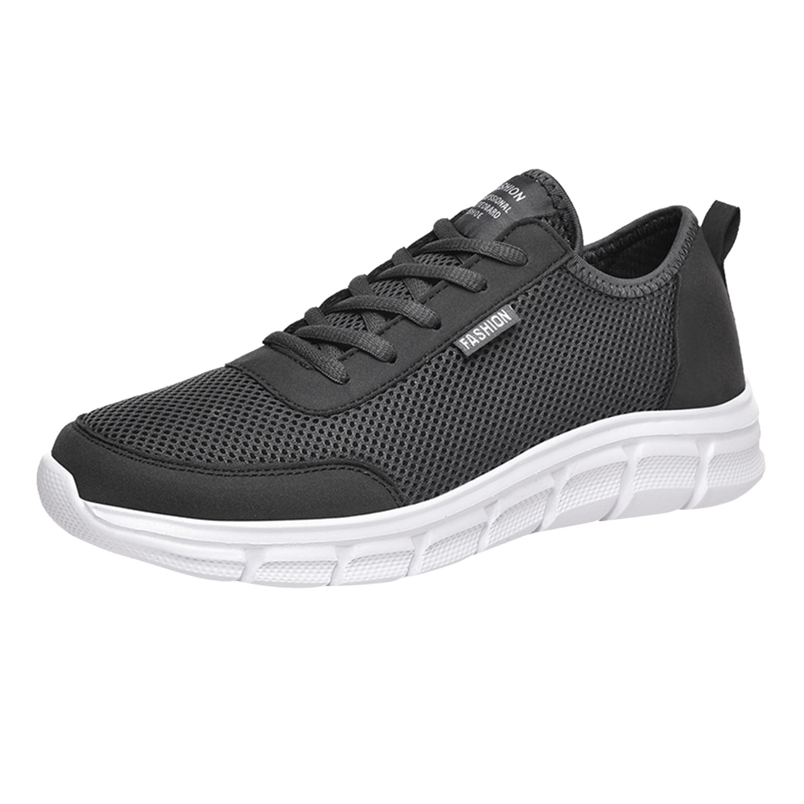 DECARSDZ Men's Casual Sneakers - Memory Foam, Slip-Resistant, Laser Embossed Design