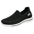 thumbnail image 1 of PEASKJP Men's Fashion Sneakers Breathable Lightweight Mesh Anti-Slip Slip On Tennis Gym Outdoor Running Shoes Black 43, 1 of 5