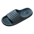 thumbnail image 1 of PEASKJP Men's Pillow Slide Sandal Anti-Slip Slippers Shower Bathroom Slides Sandals Sport Slide Sandals Navy 43, 1 of 5