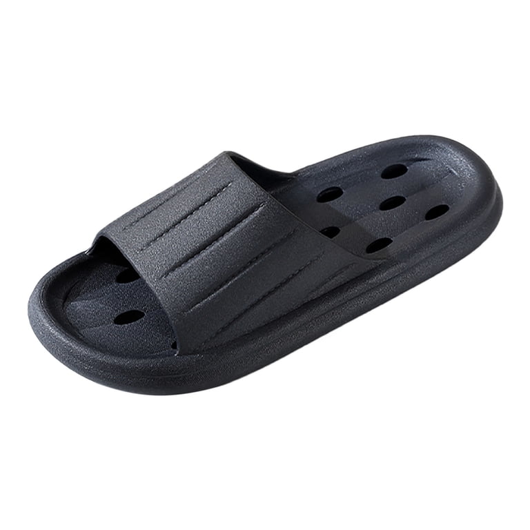 Men\'s Black Slip-On Foam Slide Sandals Alpine Swiss Men Slide Sandals with Shock-Absorbing Foam  main image 3
