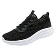 thumbnail image 1 of PEASKJP Men's Shoes Breathable Lightweight Mesh Anti-Slip Lace Up Walking Shoe Walking Shoes Beige 46, 1 of 5